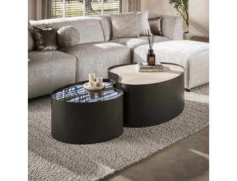 Hoyz Collection - Salontafel Metal Organisch - Bronze - 80x102x41 cm