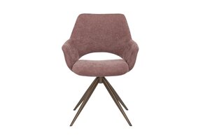 Starfurn - Eetkamerstoel Daisy - Paars - 60x61x82 cm - Set van 2