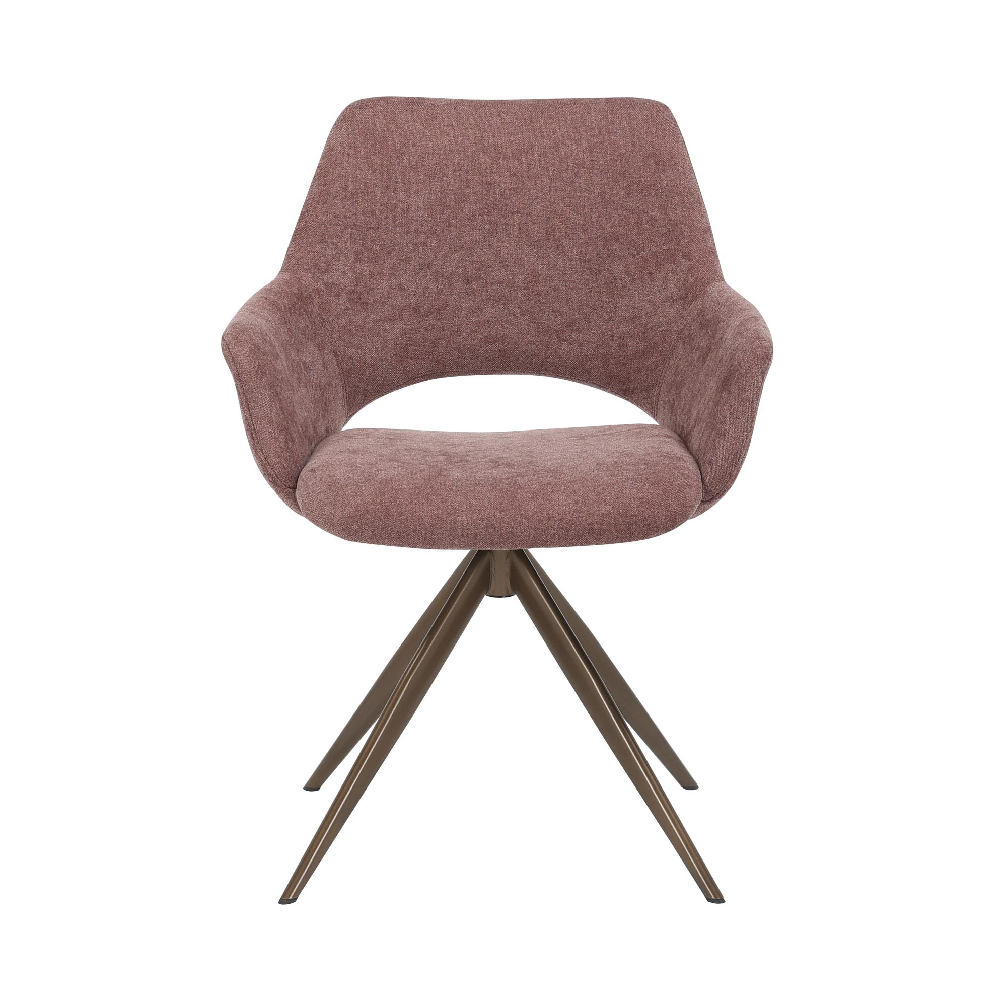 Starfurn - Eetkamerstoel Daisy - Paars - 60x61x82 cm - Set van 2