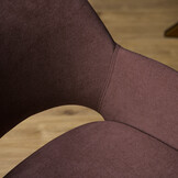 Starfurn - Eetkamerstoel Daisy - Paars - 60x61x82 cm - Set van 2