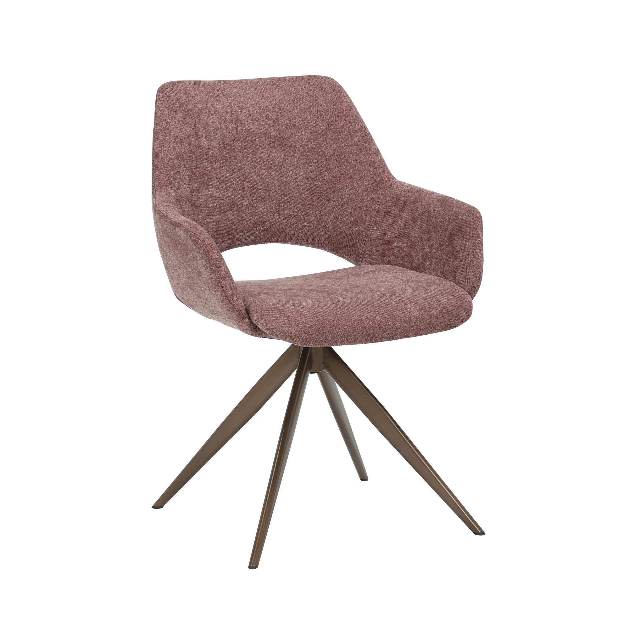 Starfurn - Eetkamerstoel Daisy - Paars - 60x61x82 cm - Set van 2