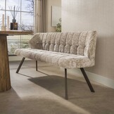 Hoyz Collection - Eetkamerbanken Raster - Beige - 58x180x81 cm