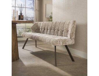 Hoyz Collection - Eetkamerbanken Raster - Beige - 58x180x81 cm