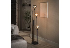 Hoyz Collection - Vloerlamp Sfera - Zwart - 38x38x175 cm