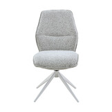 Starfurn - Eetkamerstoel Hera - Grijs - 63x63x83 cm - Set van 2