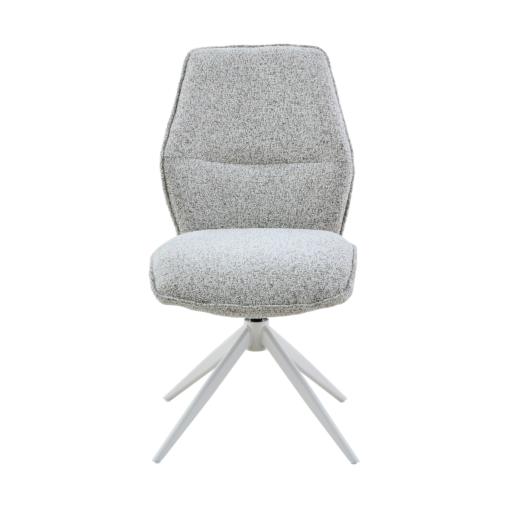 Starfurn - Eetkamerstoel Hera - Grijs - 63x63x83 cm - Set van 2