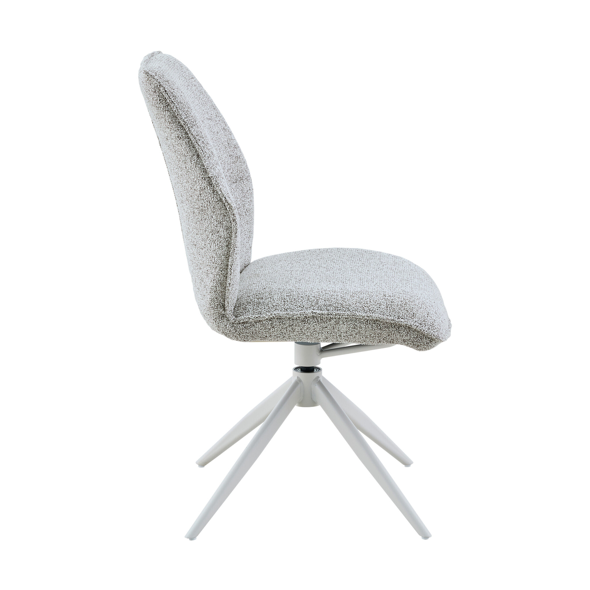 Starfurn - Eetkamerstoel Hera - Grijs - 63x63x83 cm - Set van 2