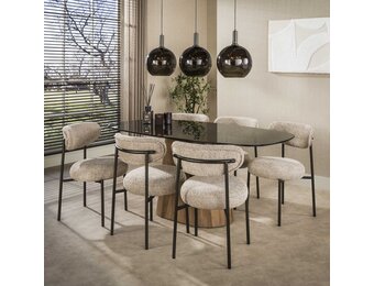 Hoyz Collection - Eetkamertafel Centro - Bruin - 90x180x76 cm