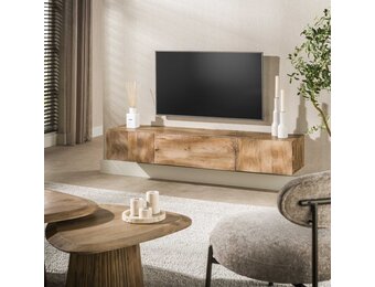Hoyz Collection - Tv-meubel Hangend Ocean - Beige - 35x160x25 cm
