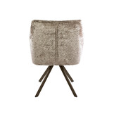 Hoyz Collection - Eetkamerstoel Raster - Beige - 60x63x81 cm - Set van 2
