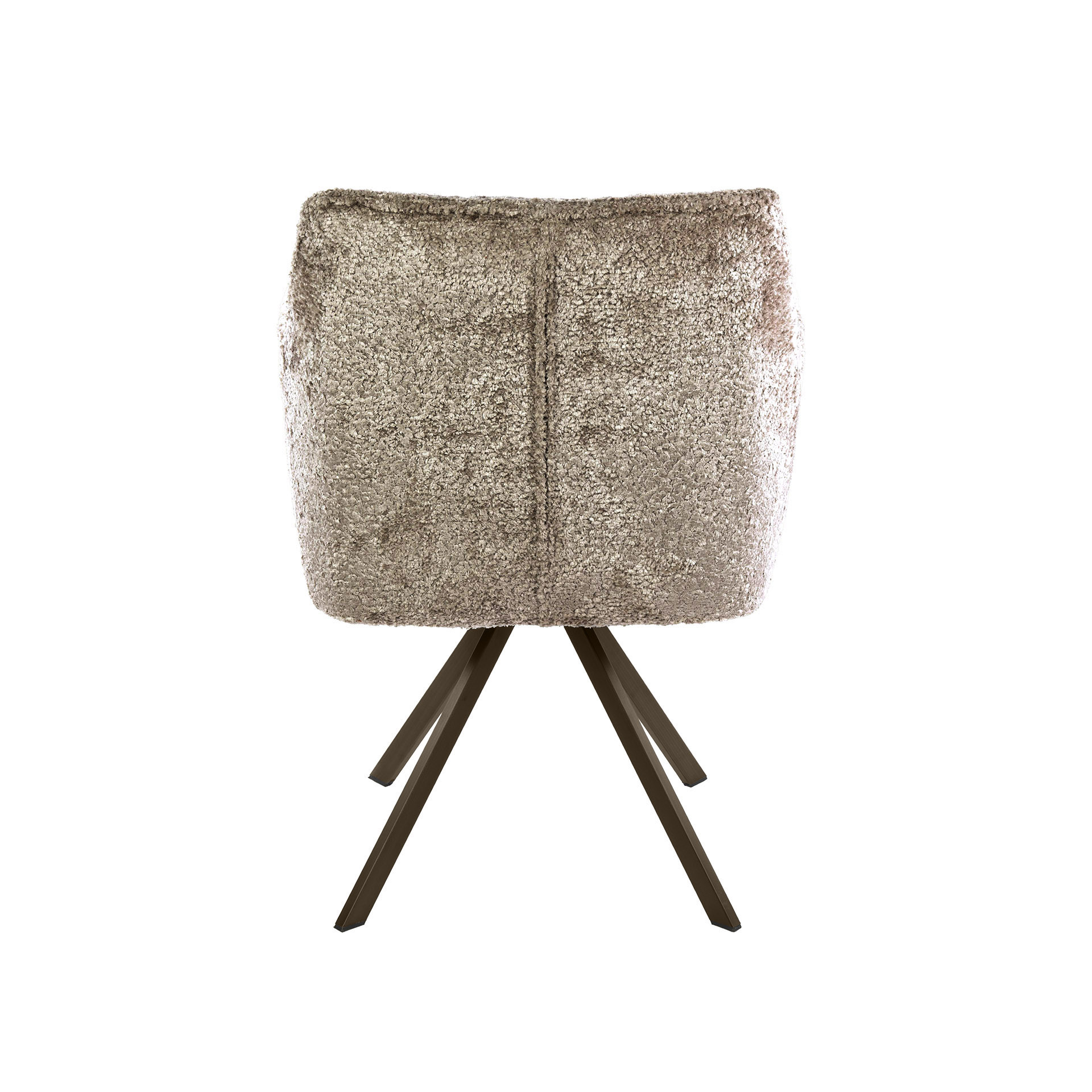 Hoyz Collection - Eetkamerstoel Raster - Beige - 60x63x81 cm - Set van 2