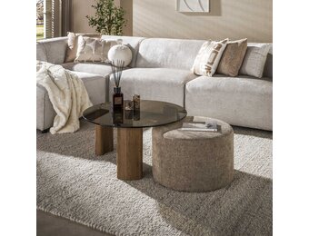 Hoyz Collection - Salontafel Tinto - Bruin - 80x80x40 cm