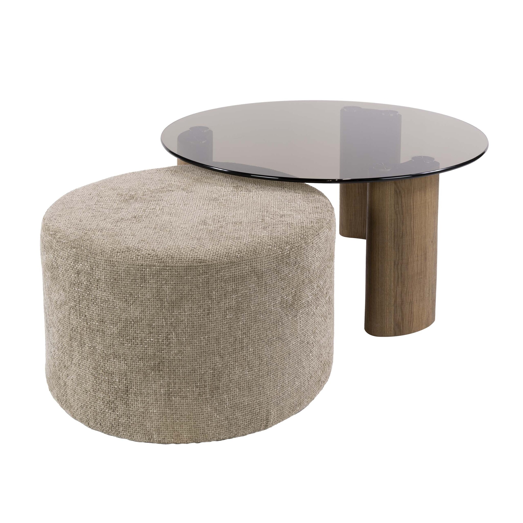 Hoyz Collection - Salontafel Tinto - Bruin - 80x80x40 cm