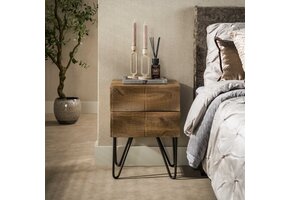 Hoyz Collection - Nachtkastje Ocean - Beige - 35x40x56 cm