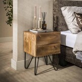 Hoyz Collection - Nachtkastje Ocean - Beige - 35x40x56 cm