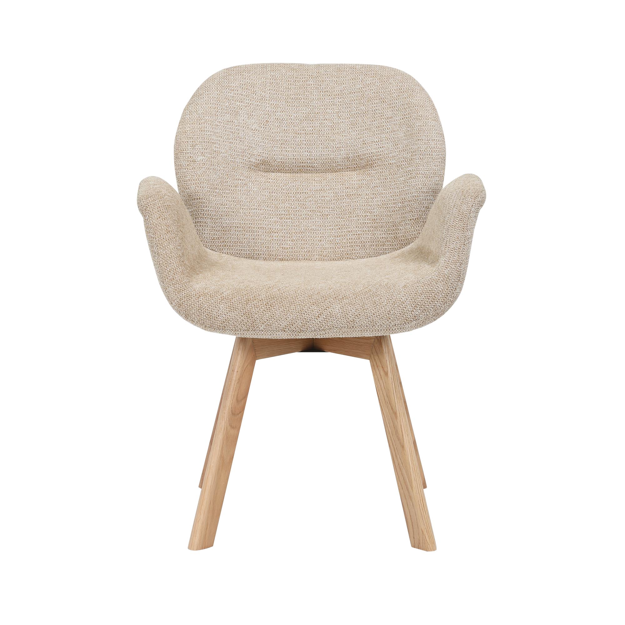 Starfurn - Eetkamerstoel Jesse - Bruin - 61x59x85 cm - Set van 2