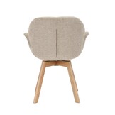 Starfurn - Eetkamerstoel Jesse - Bruin - 61x59x85 cm - Set van 2