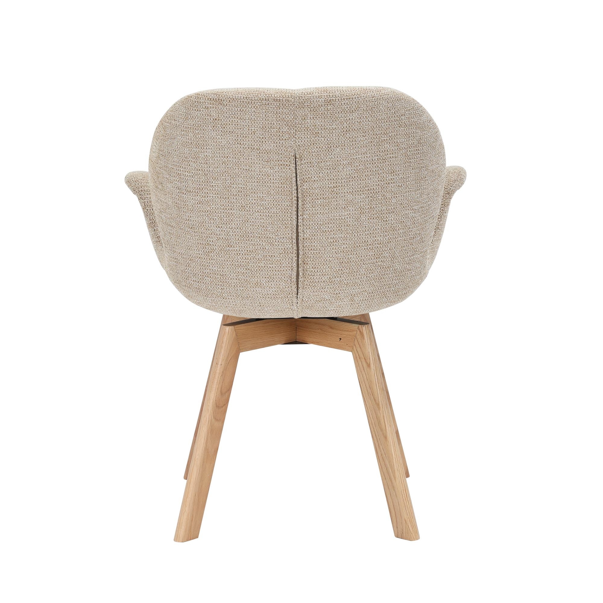 Starfurn - Eetkamerstoel Jesse - Bruin - 61x59x85 cm - Set van 2