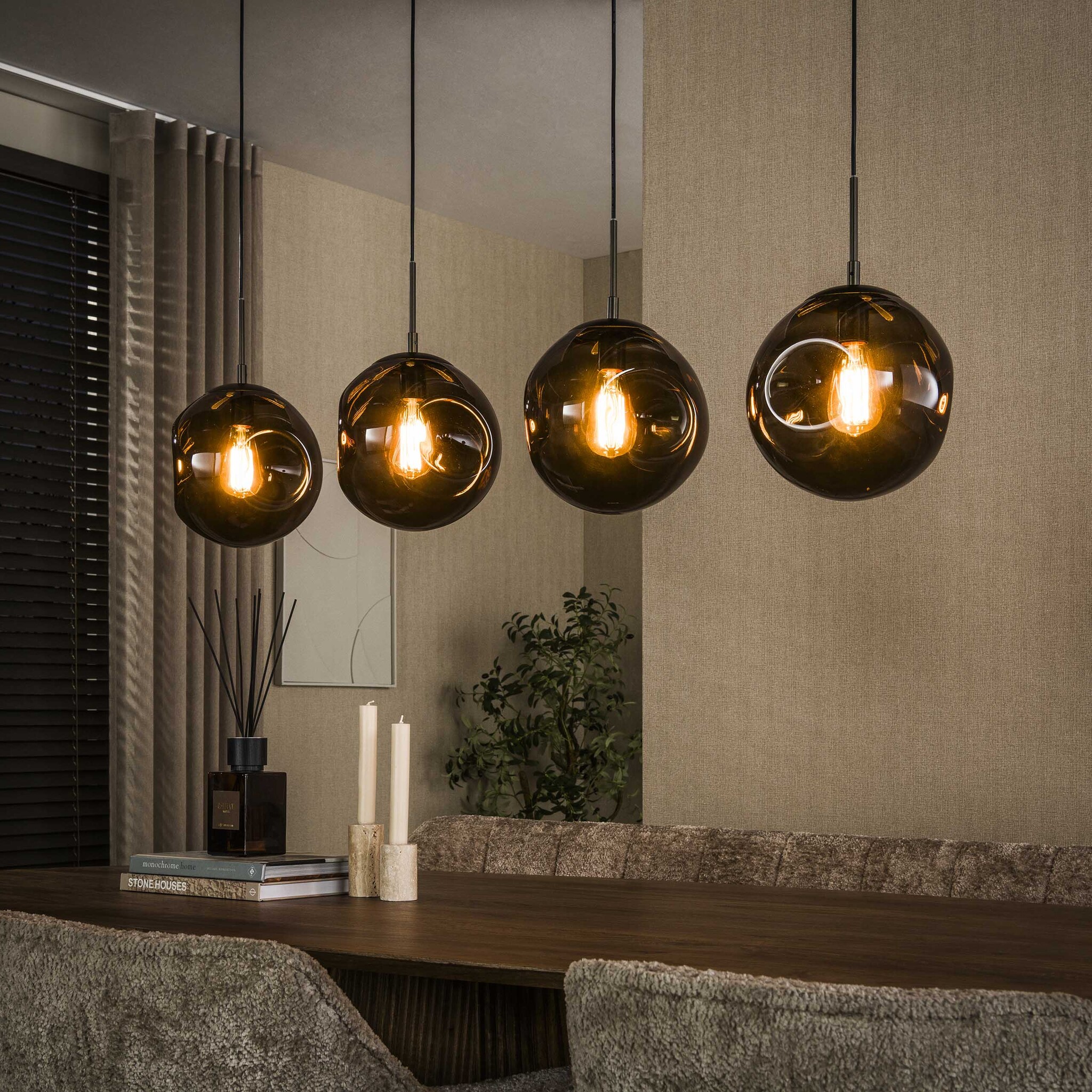 Hoyz Collection - Hanglamp Stellar - Bruin - 25x130x150 cm