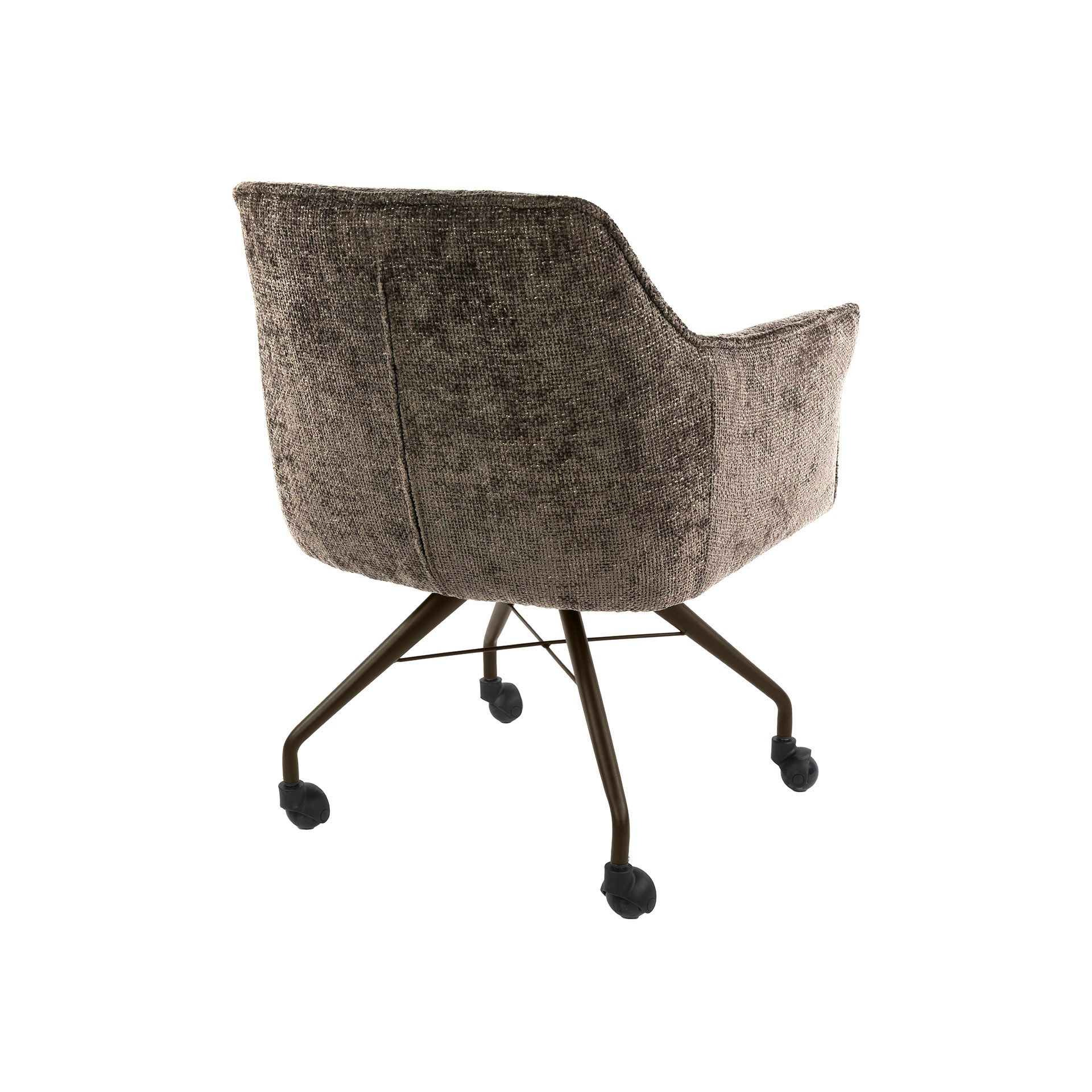 Hoyz Collection - Eetkamerstoel Raster - Taupe - 67x62x82 cm - Set van 2