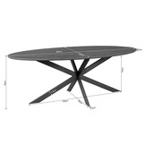 Starfurn - Eettafel Ferris - Bruin - 120x280x76 cm