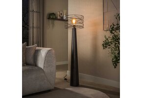 Hoyz Collection - Vloerlamp Curl - Bruin - 40x40x145 cm