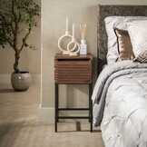 Hoyz Collection - Nachtkastje XS - Bruin - 30x30x60 cm