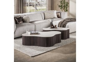 Hoyz Collection - Salontafel Ceramo Grande - Bruin - 75x135x34 cm