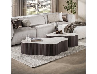 Hoyz Collection - Salontafel Ceramo Grande - Bruin - 75x135x34 cm