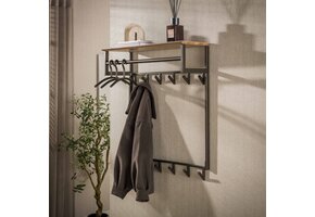 Hoyz Collection - Kapstok Bruno - Bruin - 30x80x94 cm