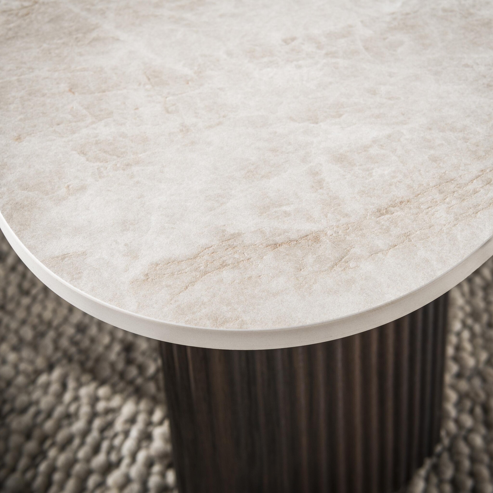 Hoyz Collection - Salontafel Ceramo Organisch - Bruin - 54x88x35 cm