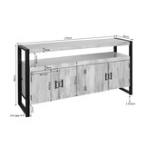 Starfurn - Dressoir Britt - Bruin - 45x175x90 cm