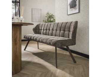 Hoyz Collection - Eetkamerbanken Raster - Taupe - 58x180x81 cm