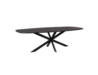 Starfurn - Eettafel Ferris - Zwart - 120x280x76 cm