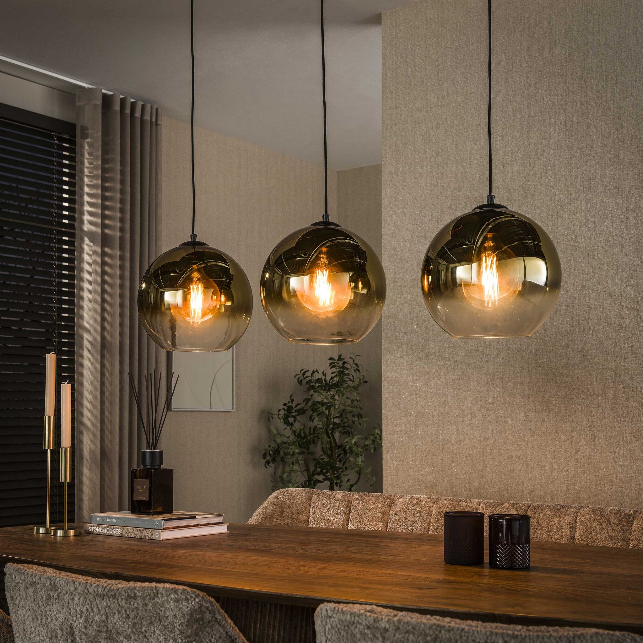 Hoyz Collection - Hanglamp Bubble - Goud - 29x115x150 cm