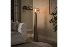 Hoyz Collection - Vloerlamp Curl - Beige - 40x40x145 cm