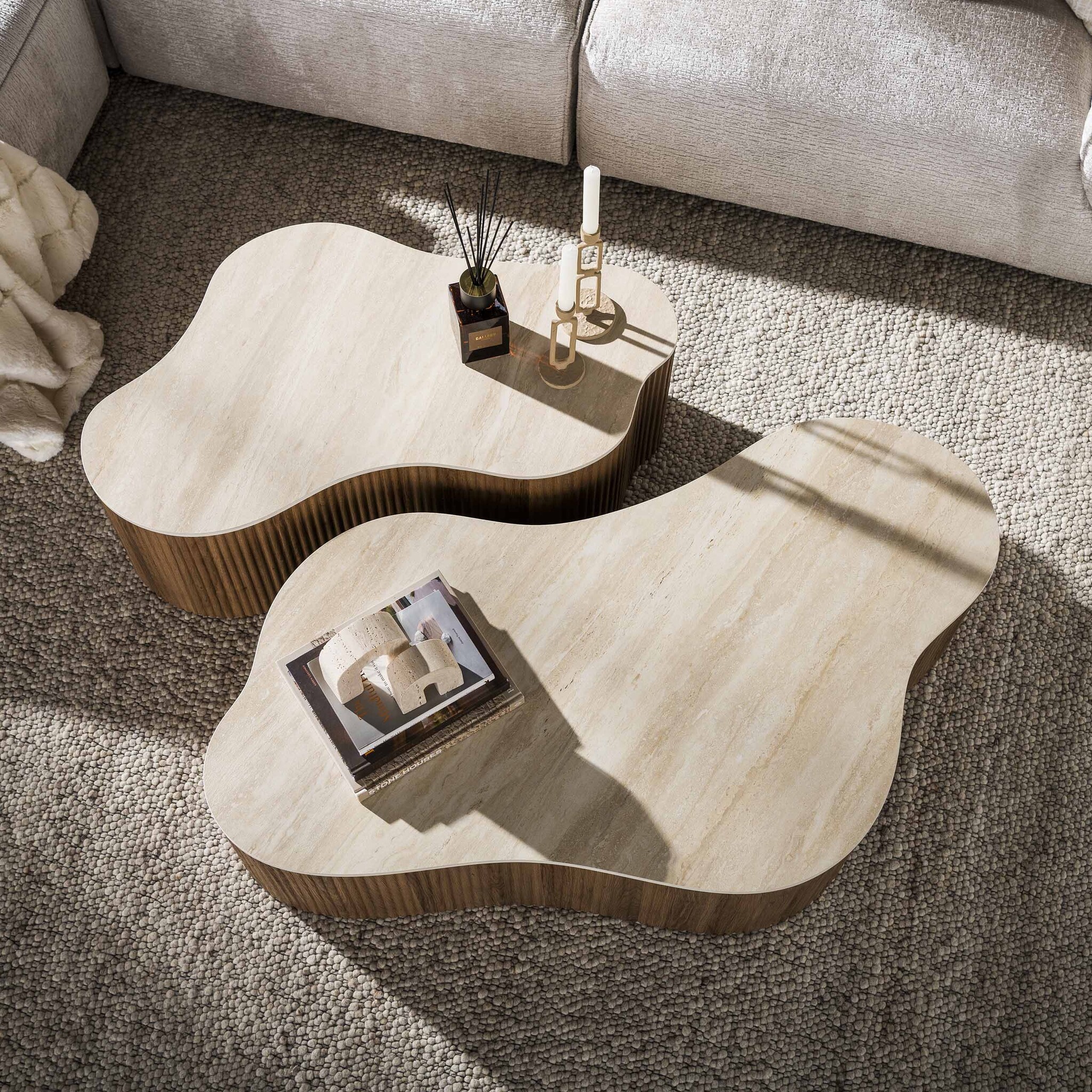 Hoyz Collection - Salontafel Ceramo Grande - Bruin - 75x135x34 cm