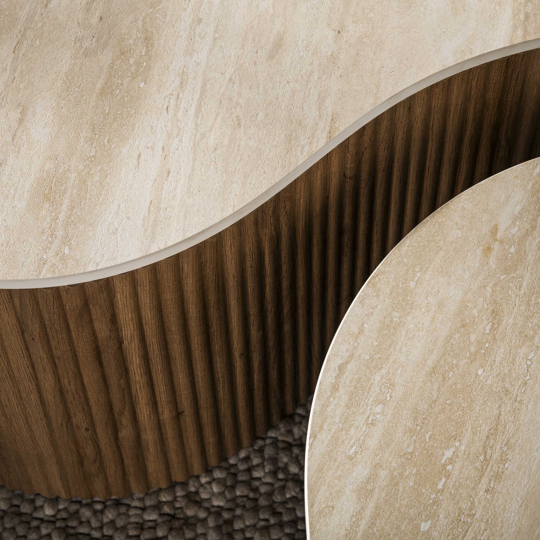 Hoyz Collection - Salontafel Ceramo Grande - Bruin - 75x135x34 cm