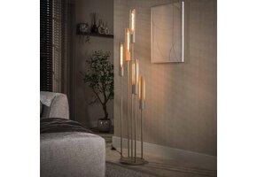 Hoyz Collection - Vloerlamp Tube - Beige - 30x30x175 cm