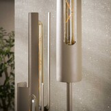 Hoyz Collection - Vloerlamp Tube - Beige - 30x30x175 cm