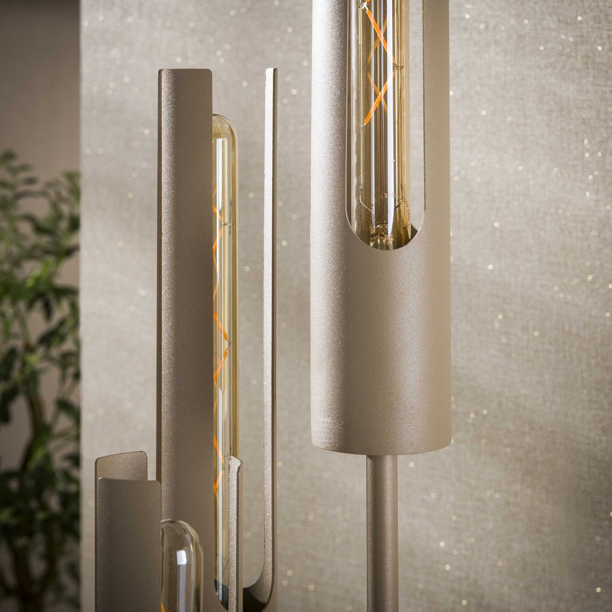 Hoyz Collection - Vloerlamp Tube - Beige - 30x30x175 cm