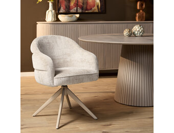 Starfurn - Eetkamerstoel  - Wit - 65x64x83 cm