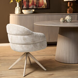 Starfurn - Eetkamerstoel Bella - Wit - 65x64x83 cm - Set van 2