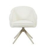 Starfurn - Eetkamerstoel Bella - Wit - 65x64x83 cm - Set van 2