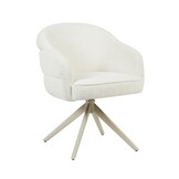 Starfurn - Eetkamerstoel Bella - Wit - 65x64x83 cm - Set van 2
