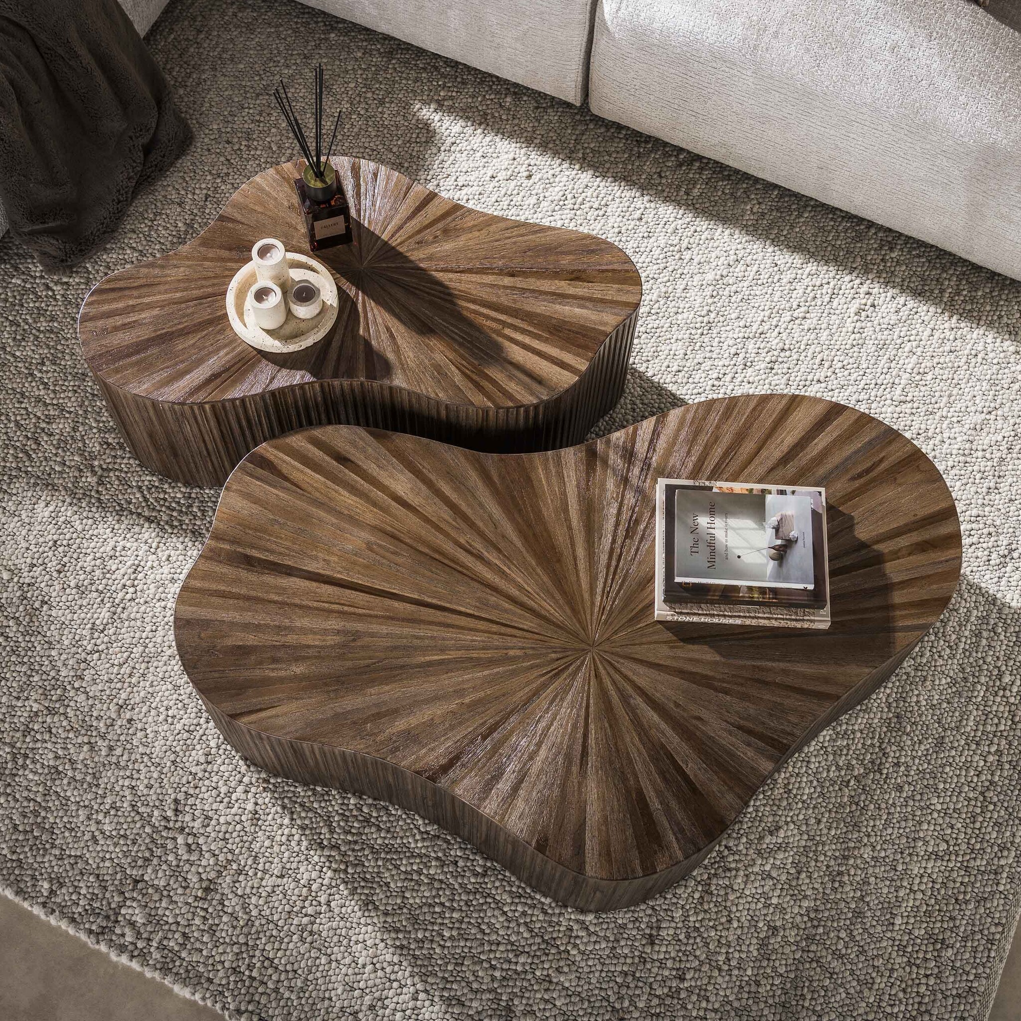 Hoyz Collection - Salontafel Maya - Bruin - 77x140x33 cm