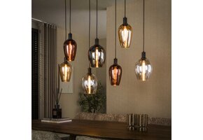 Hoyz Collection - Hanglamp Amfora - Zwart - 37x120x150 cm