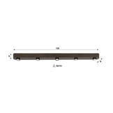 Hoyz Collection - Plafondlamp Bar - Bruin - 8x135x9 cm