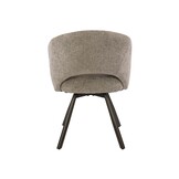 Hoyz Collection - Eetkamerstoel Cross - Beige - 56x58x81 cm - Set van 2