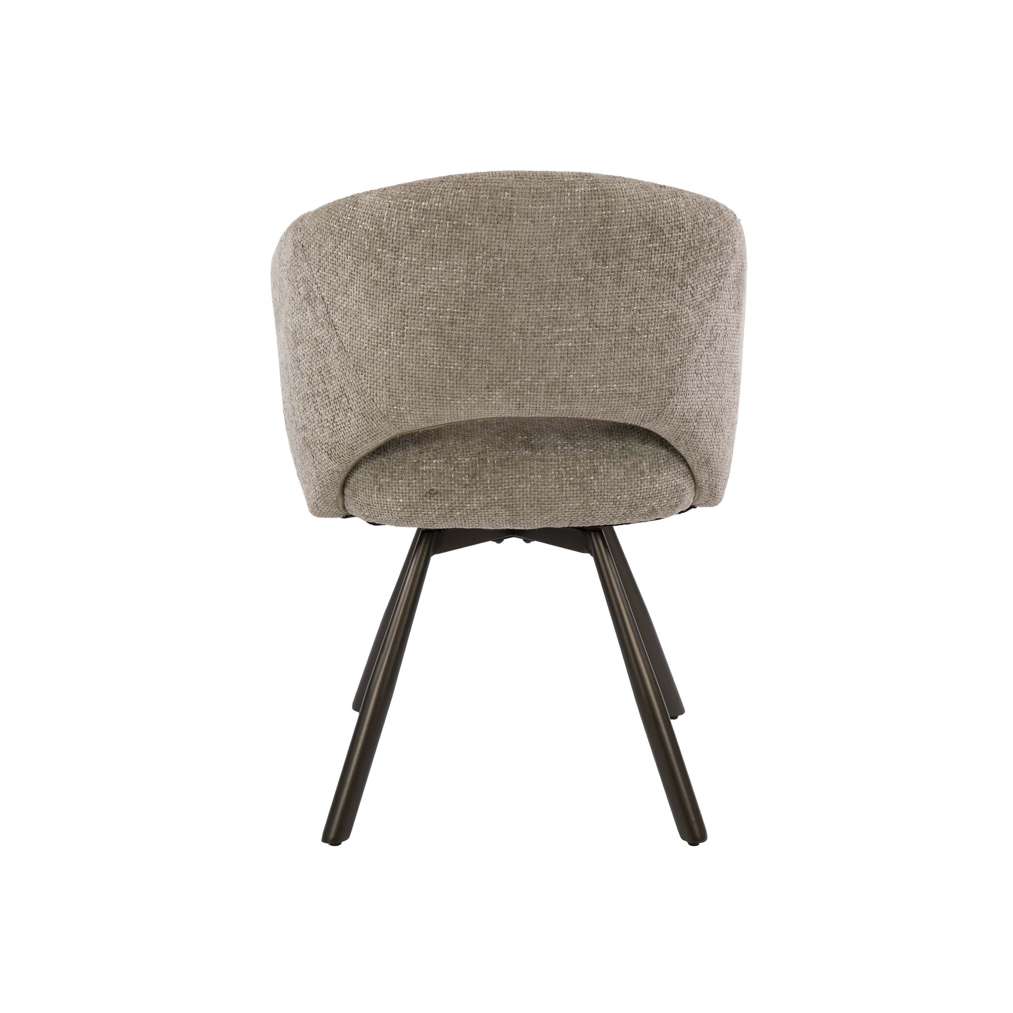 Hoyz Collection - Eetkamerstoel Cross - Beige - 56x58x81 cm - Set van 2